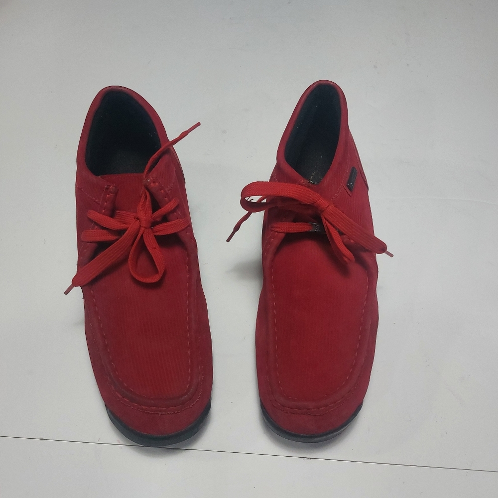 BUFFALINO Men's Red Leather/Suede Chukka Casual Wear Boots Size 12M